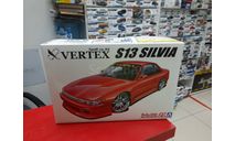 05861 Nissan Silvia S13 Vertex 1:24 Aoshima возможен обмен, сборная модель автомобиля, Toyota, scale24