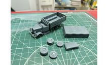 Mercedes L3000 бортовой с тентом 1:72 Смола 3D-печать, сборные модели бронетехники, танков, бтт, Horch, scale72