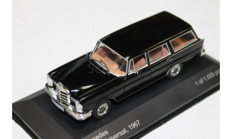 Mercedes-Benz 230 S Universal, black, 1967 1:43 WhiteBox возможен обмен, масштабная модель, scale43