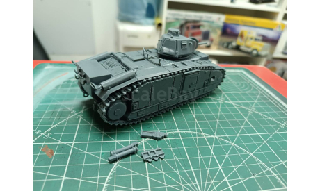 Огнеметный танк Pz.Kpfw.B2 740(f) 1:43 Смола 3D-печать, сборные модели бронетехники, танков, бтт, СУ, scale43