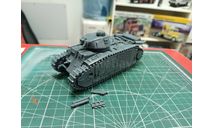 Огнеметный танк Pz.Kpfw.B2 740(f) 1:43 Смола 3D-печать, сборные модели бронетехники, танков, бтт, СУ, scale43