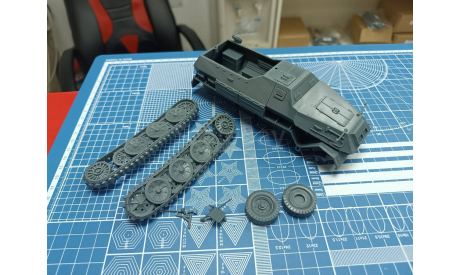 Sd.Kfz.8 DB10 Gepanzerte 12t  1:43 Смола 3D-печать, масштабные модели бронетехники, scale43
