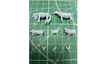 Набор сельских животных 1:72 Смола 3D-печать, фигурка, СУ, scale72