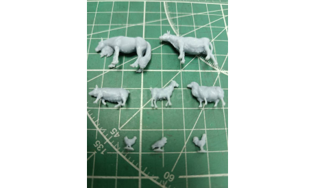 Набор сельских животных 1:72 Смола 3D-печать, фигурка, СУ, scale72