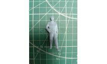 Шагающий мужчина в кепке 1:43  Смола 3D-печать, миниатюры, фигуры, scale43