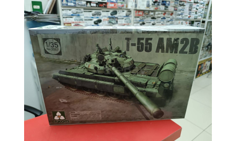 2057 DDR Medium Tank T-55 AM2B 1:35 Tacom  возможен обмен, сборные модели бронетехники, танков, бтт, Hanomag, scale35