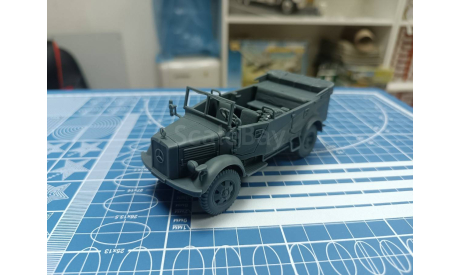 Mercedes L1500 с открытым тентом 1:43 Смола 3D-печать, сборные модели бронетехники, танков, бтт, Mercedes-Benz, scale43