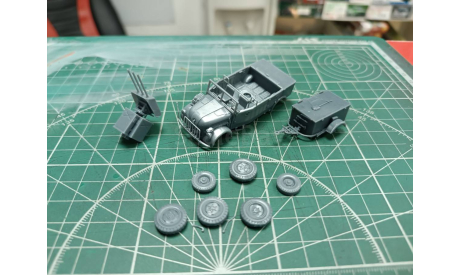 Steyr 1500 mit Mg151 Drilling 1:72 Смола 3D-печать, масштабная модель, scale72
