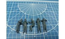 Советские танкисты вариант 2 1:43 5 фигур Смола 3D-печать, миниатюры, фигуры, scale43