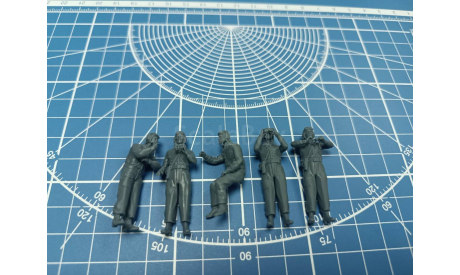 Советские танкисты вариант 2 1:43 5 фигур Смола 3D-печать, миниатюры, фигуры, scale43
