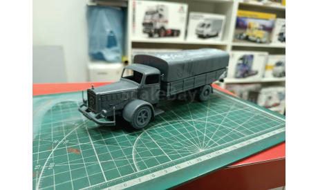 Mercedes L6500 с тентом 1:43 Смола 3D-печать возможен обмен, масштабная модель, ГАЗ, scale43