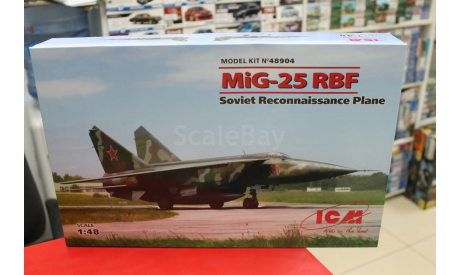 48904 МиГ-25 РБФ, Советский самолет-разведчик 1:48 ICM возможен обмен, сборные модели авиации, scale48