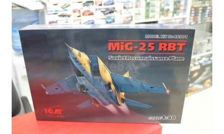 48901 МиГ-25 РБТ Советский самолет-разведчик 1:48 ICM возможен обмен, сборные модели авиации, scale48