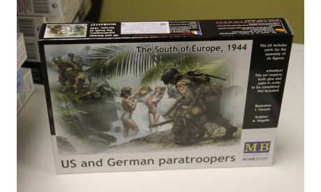 35157 Американские и немецкие десантники, юг Европы, 1944  1:35 MasterBox, миниатюры, фигуры, 1/35, Master Box