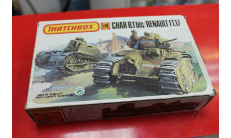 40176 CHAR B.1 bis -Ranault FT 17 1:76 Matchbox возможен обмен, сборные модели бронетехники, танков, бтт, scale0