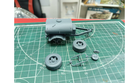прицеп Цистерна топливозаправщик 1:43 Смола 3D-печать, масштабная модель, scale43