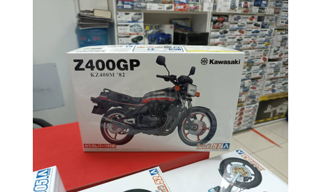 06267 Kawasaki KZ400M Z400GP ’82 With Custom Parts 1:12 Aoshima  Возможен обмен, масштабная модель мотоцикла, Honda, scale0