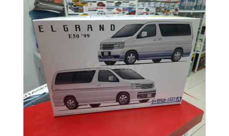 06136 Nissan Elgrand E50 ’99 1:24 Aoshima возможен обмен, сборная модель автомобиля, Mazda, scale24