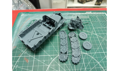 Sd.Kfz 10-5 c Fkak 38 1:43 Смола 3D-печать, масштабные модели бронетехники, scale43