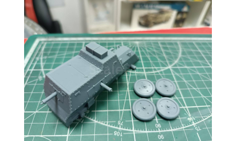 Российский бронеавтомобиль Руссо-Балт 1:43 Смола 3D-печать, масштабные модели бронетехники, Руссо Балт, scale43