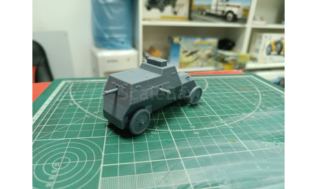 Российский бронеавтомобиль Руссо-Балт 1:43 Смола 3D-печать, масштабные модели бронетехники, Руссо Балт, scale43