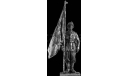 Итальянский знаменосец, альпийской дивизии 1942г. 102 54 мм Металл Ekcastings, фигурка