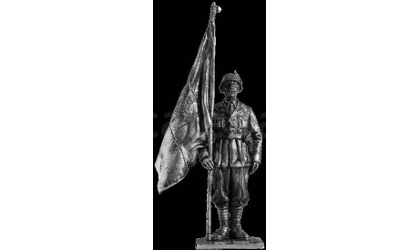 Итальянский знаменосец, альпийской дивизии 1942г. 102 54 мм Металл Ekcastings, фигурка
