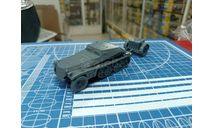 Немецкий бронетранспортер SdKfz 252 with trailer 1:43 Смола 3D-печать, сборные модели бронетехники, танков, бтт, scale43