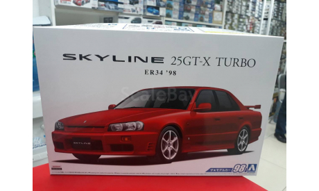 05750 Nissan Skyline 25GT-X Turbo ER34 ’98 1:24 Aoshima возможен обмен, масштабная модель, 1/24