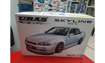 05534 Nissan Skyline ER34 Uras Type-R ’01 1:24 Aoshima возможен обмен, сборная модель автомобиля, scale24