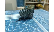 Прицеп бортовой открытый 1:43 Смола 3D-печать, сборная модель автомобиля, scale43