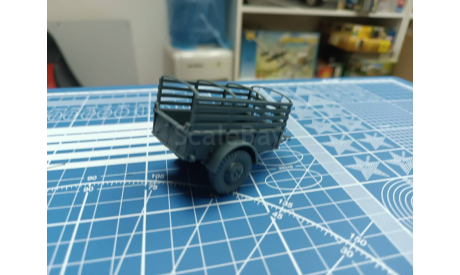Прицеп бортовой открытый 1:43 Смола 3D-печать, сборная модель автомобиля, scale43