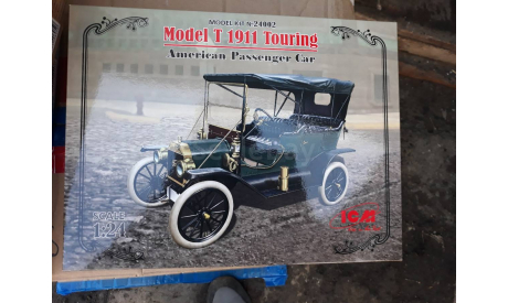 24002 Model T 1911 Touring, Американский пассажирский автомобиль 1:24 ICM возможен обмен, сборная модель автомобиля, scale24