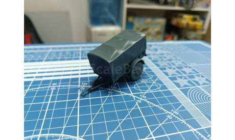 Прицеп бортовой с тентом 1:43 Смола 3D-печать, сборная модель автомобиля, scale43