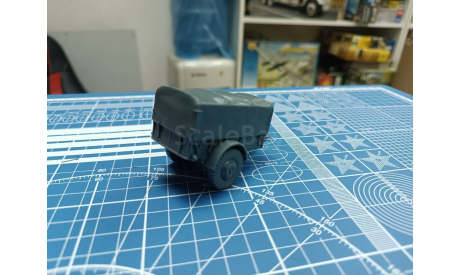 Прицеп бортовой с тентом 1:43 Смола 3D-печать, сборная модель автомобиля, scale43