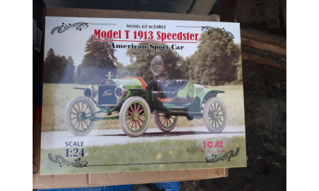 24015 Model T 1913 ’Спидстер’, Американский спортивный автомобиль 1:24 ICM возможен обмен, сборная модель автомобиля, scale24