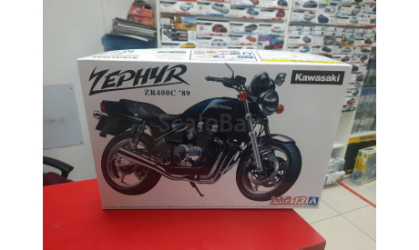 06395 Kawasaki ZR400C Zephyr ’89 1:12 Aoshima возможен обмен, сборная модель автомобиля, Nissan, scale12