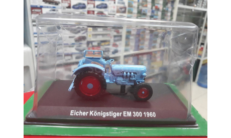 Eicher Konigstiger EM 300 1960 1:43 Hachette, масштабная модель трактора, 1/43