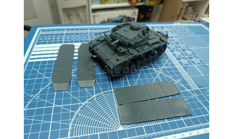 Panzer III Ausf N 1:43 с экранами 1:43 Смола 3D-печать, масштабные модели бронетехники, International Harvester, scale43