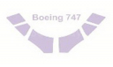 Boeing 747-400 (По прототипу) набор окрасочных масок Revell 1:144 14413 KV-Model, сборные модели авиации, 1/144