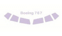 Boeing 767 (По прототипу) Звезда набор окрасочных масок 1:144 14418 KV-Model, сборные модели авиации, 1/144