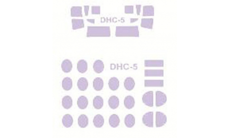 DHC-5 Buffalo / C-8A / CC-115 Amodel набор окрасочных масок 1:144 14099a KV-Model, сборные модели авиации, 1/144