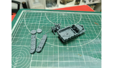 Sd.Kfz 10-5 c Fkak 38 1:72 Смола 3D-печать, масштабные модели бронетехники, Lancia, scale72