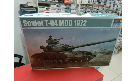 01578 Советский танк T-64 модификация 1972 1:35 Trumpeter возможен обмен, сборные модели бронетехники, танков, бтт, СУ, scale0