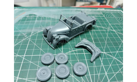 Tatra 57K с опущенным тентом 1:43 Смола 3D-печать, масштабная модель, scale43