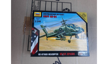 7408 Американский вертолет Апач АН-64 1:144 Звезда возможен обмен, сборные модели авиации, scale144