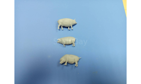 Свиньи 1:35 комплект 3 шт Смола  возможен обмен, масштабная модель, scale35