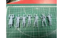 Сдающиеся немецкие солдаты 1:35 Смола 3D-печать возможен обмен, миниатюры, фигуры, scale35