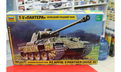 3678 Немецкий танк Пантера 1:35 Звезда возможен обмен, сборные модели бронетехники, танков, бтт, scale35