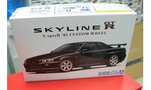 06695 Nissan Skyline GT-R R34 V-Spec II Custom Wheel 1:24 Aoshima Возможен обмен, масштабная модель, scale24